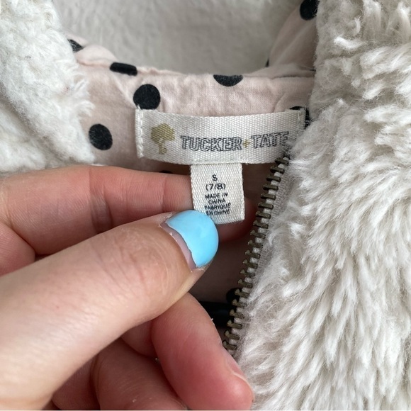 Tucker + Tate Teddy Jacket Polka Dots Size Small 7/8 - Picture 5 of 6